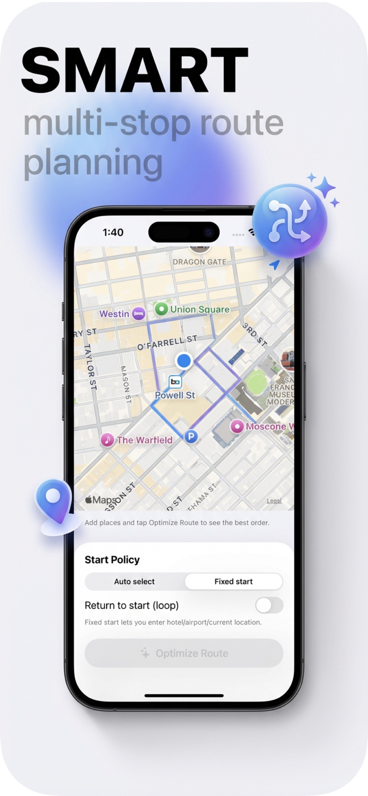 Naviser App Interface